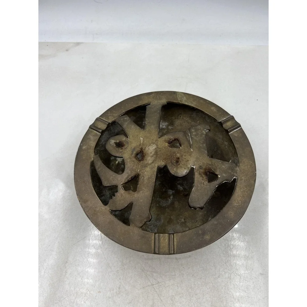 Vintage Brass Horse Ashtray Mid Century Equestrian Decorative Trinket Dish 8